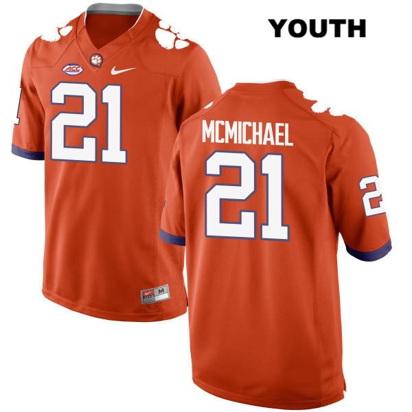 Youth Clemson Tigers #21 Kyler McMichael Stitched Orange Authentic Style 2 Nike NCAA College Football Jersey DYV6446ZZ